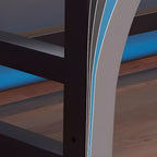 Contemporary Office Furniture Set/Office Desk with External Shelving, and Dual Footing