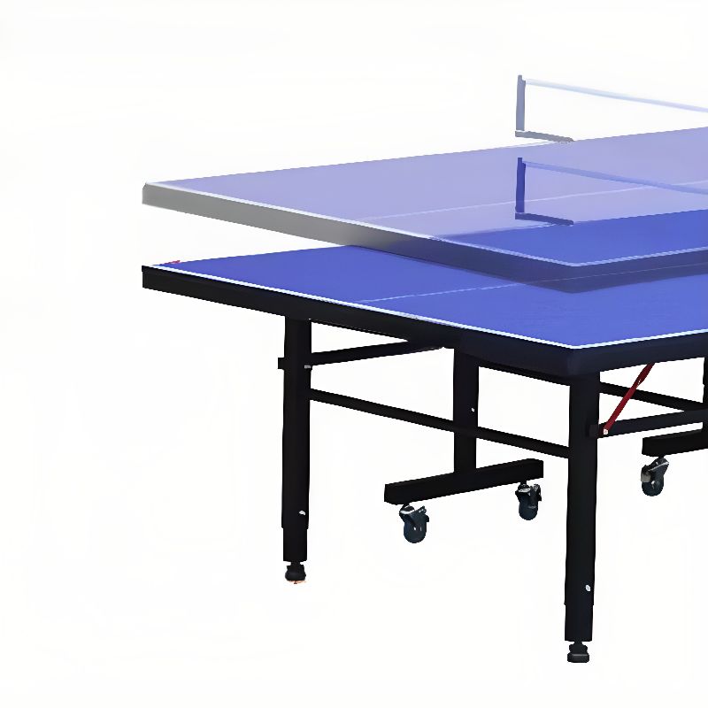 Indoor Ping Pong Table with Synthetic Laminate Top in Ink/Dark Blue and Included Table Tennis Paddle