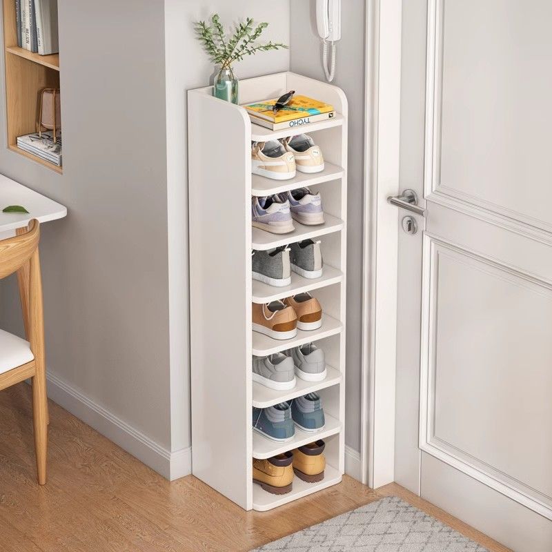 Composite Wood Square Shoe Storage with Capacity for 1-10 Pairs in Drawing Room, Includes Individual Shoe Cubby Holes and Closed Back