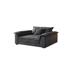 Modern Flared Arm Sofa with Water Resistant and Bolster Pillows