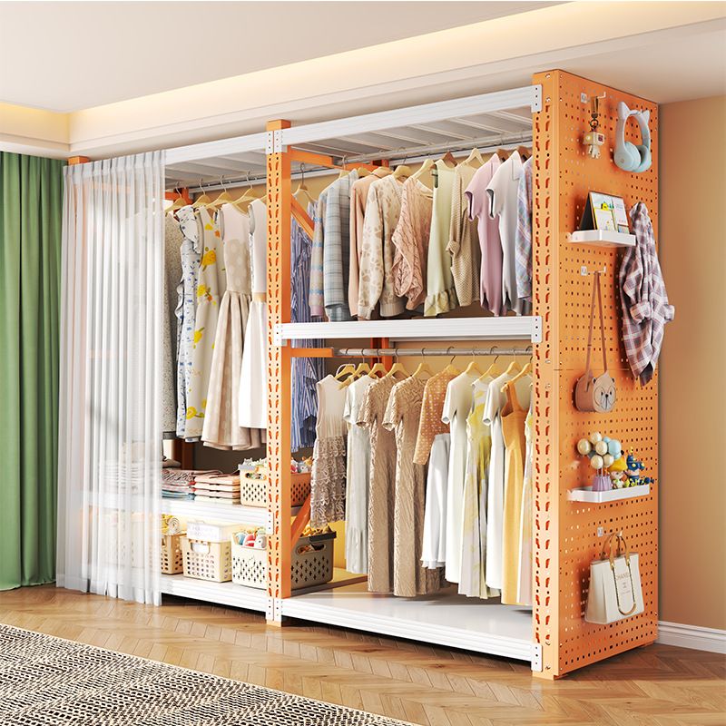 Simplistic Steel Hall Rack with Repository Storage