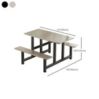 Simplistic Bench with Eased Edge, Assembly Required, Alloy/Composite Wood Cover, Rectangle Shape