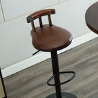 Round Counter Height Set Solid Wood 1/3 Pieces Pub Table Set