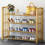 5 Tiers/4-tier/3-tier Modern Metal Standalone Shoe Shelf with Shelf