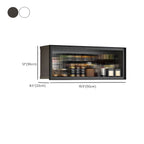 Modern Wall Mounted Display Stand Metal Storage Cabinet for Kitchen