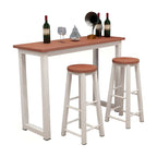 Modern Home Bar Set with No-Distressing and Non-Swivel Design