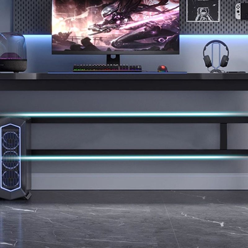 Modern Simple Style Office Computer Desk with Cable Management, Steel Base, Warp Resistant, Free Standing, Length 36 to 47.9 in/60 in & above/48 to 59.9 in