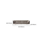 Modern Solid Color Scratch-defiant Standard Sofa/Loveseat/Single Sofa in Grey for 4/3/2-seater