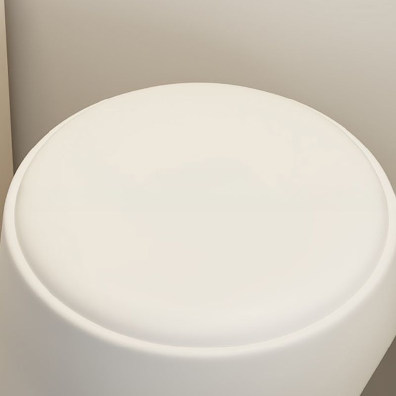 Synthetic Material Backless Stool with Upholstered Seat