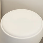 Synthetic Material Backless Stool with Upholstered Seat
