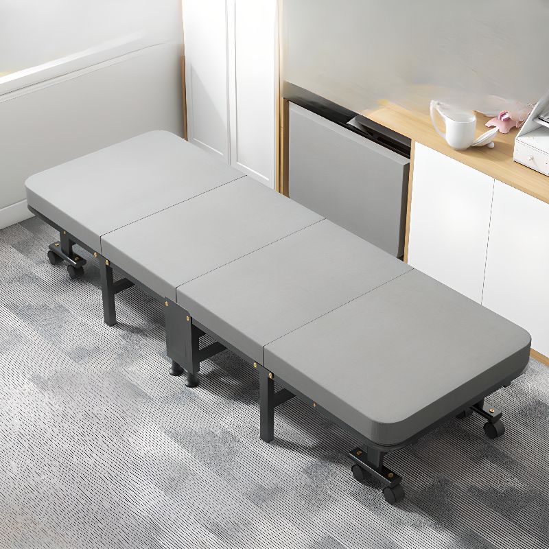 Contemporary Solid Color Arm Recliner in Dove Grey with Alloy Frame, Non Rocking Base, Locking Back Angle, and Independent Back Movement