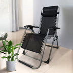 Grey/Midnight Black Compact Recliner Chair with Standard (No Motion) Base and Independent Foot Movement, Button-tufted Detachable Cushion & Cupholder Included/Not Included