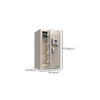 Steel Security Safe with Battery, Pry Resistant, Lockable, Keys, Interior, and Shelves