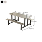 Simplistic Bench with Eased Edge, Assembly Required, Alloy/Composite Wood Cover, Rectangle Shape
