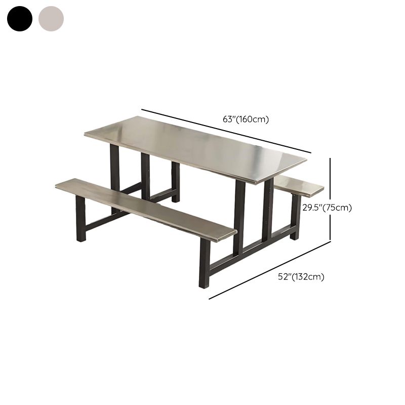 Simplistic Bench with Eased Edge, Assembly Required, Alloy/Composite Wood Cover, Rectangle Shape