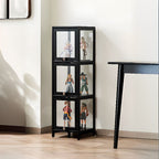 Bambusa Flooring Curio Cabinet with Stockroom, 4 Cabinets/3 Cabinets/2 Cabinets, 4 Shelves/3 Shelves/2 Shelves, 4 Doors/3 Doors/2 Doors