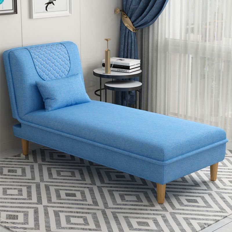 Contemporary Solid Color Chaise Lounge Indoor with Pillow, Reclining and Alterable Features