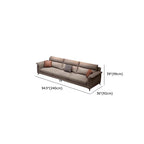 Modern Water Resistant Dove Grey/Chalk Solid Color Sofa Couch/Loveseat/Single Sofa with 4 Pillows/3 Pillows/2 Pillows for 3 Person/4-seater/5 Person
