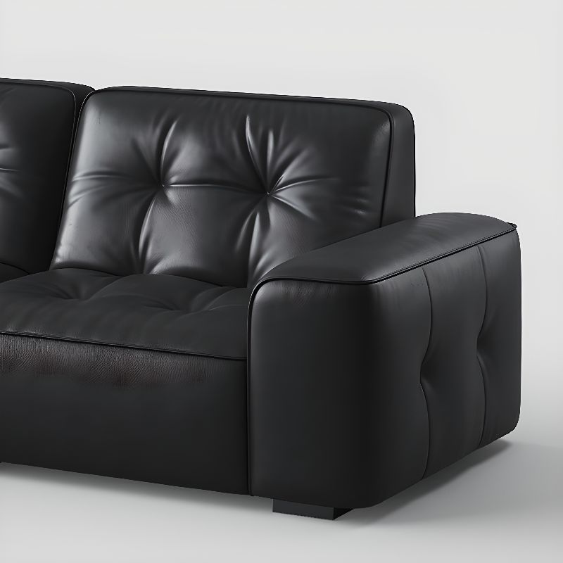Contemporary Modern Solid Color Water Resistant Standard Sofa in Ink for 3/2 People