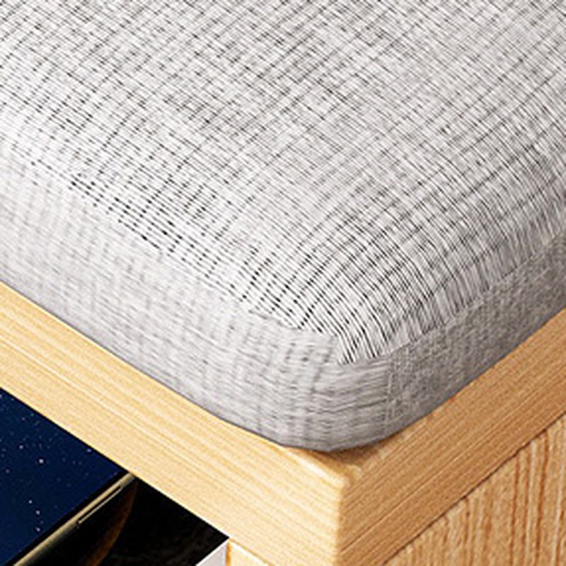 Modern Engineered Wood Shoe Storage Bench with 2 Tiers, Shelf, Gate, Dustproof Cover, and Closed Back