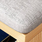 Modern Engineered Wood Shoe Storage Bench with 2 Tiers, Shelf, Gate, Dustproof Cover, and Closed Back