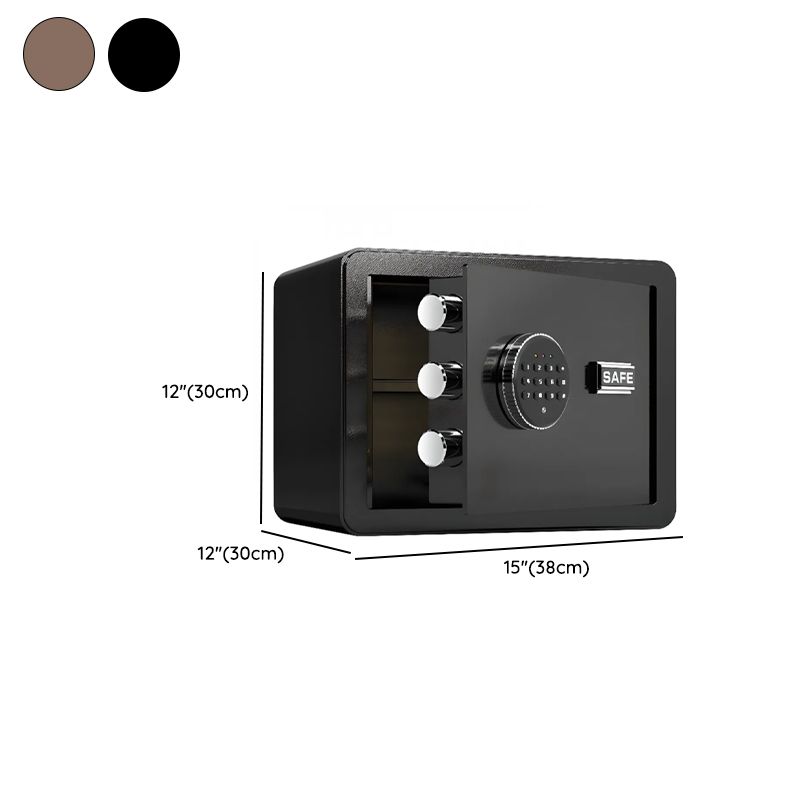 Steel Security Safe with Battery, Pry Resistant, Lockable with Keys and Interior Lining