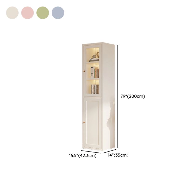 Steel Vertical Organizing Shelf with 2 Cabinets and 6-Shelf Closed Back