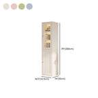 Steel Vertical Organizing Shelf with 2 Cabinets and 6-Shelf Closed Back