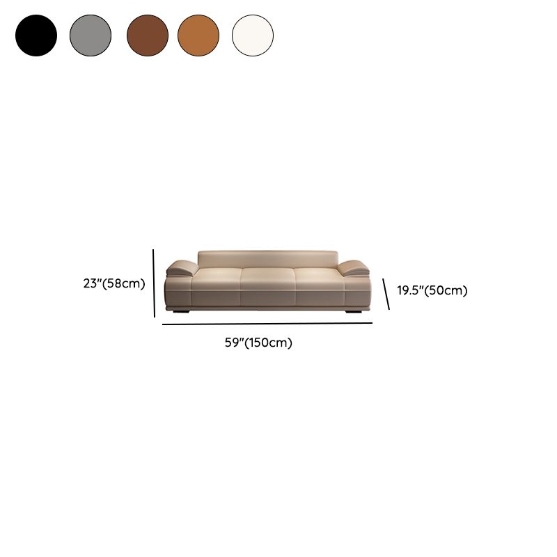 Trendy Upholstered Solid Color Accent Bench with Rear Seat Back, Armrest, and Cushioned Comfort
