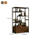 Ground Curio Cabinet with 7/8 Shelves and Accessible Storage