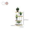 5 Tiers/4 Tiers Free Form/Square Laminate Plant Rack with 1 Piece Set and 5 Shelves/4 Shelves on Legs