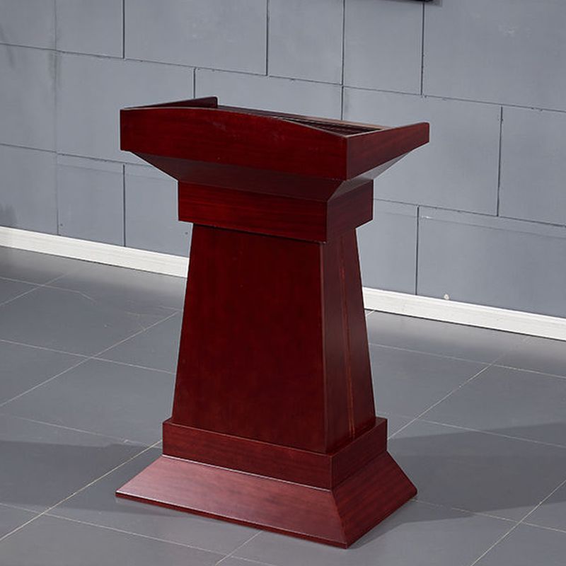 Dark Brown Wood Traditional Full Podium with Engineered Wood and Storage