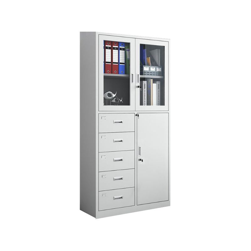 Ivory Supplies Cabinet, Scratch Resistant with 1-Wide/2-Wide Compartments