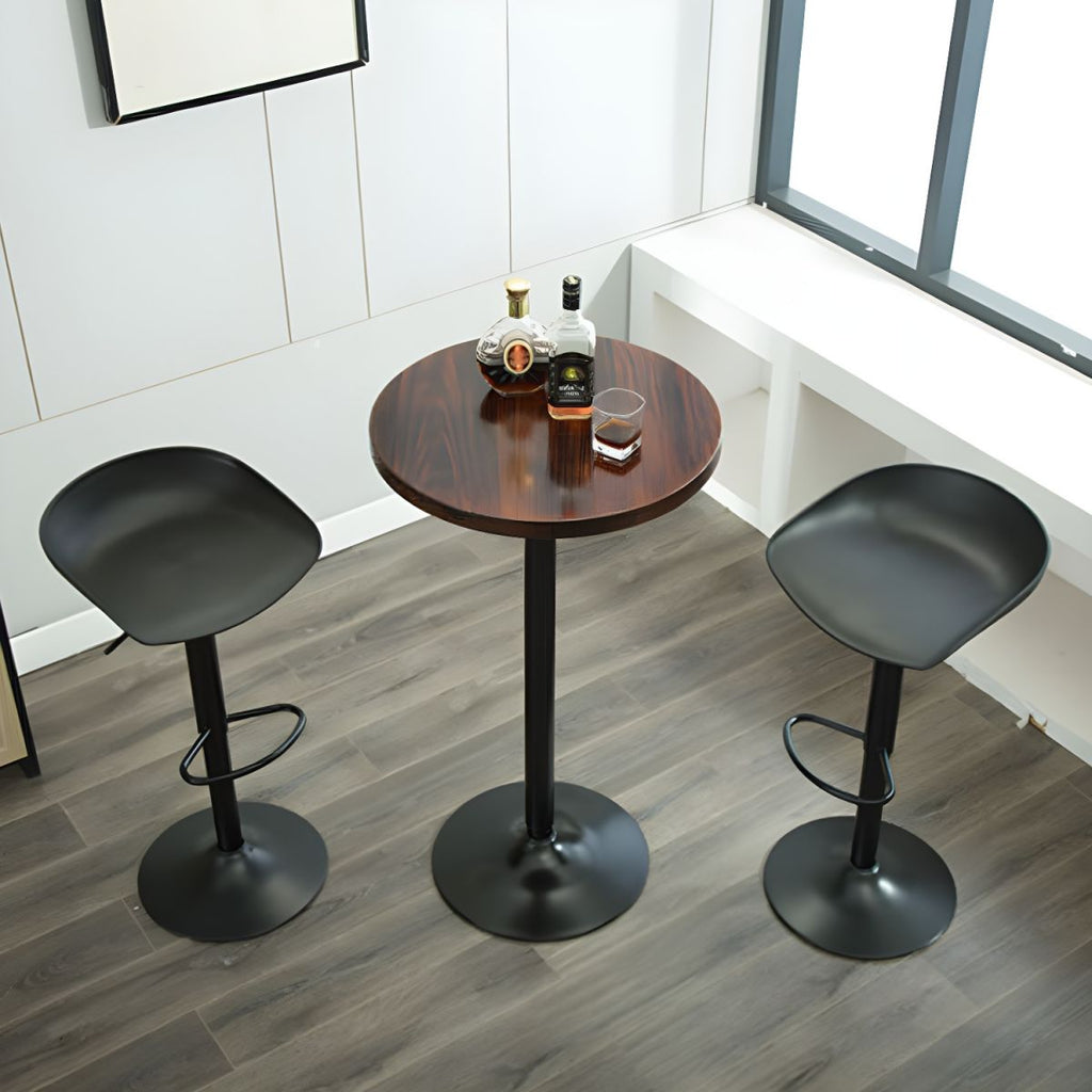 Round Counter Height Set Solid Wood 1/3 Pieces Pub Table Set