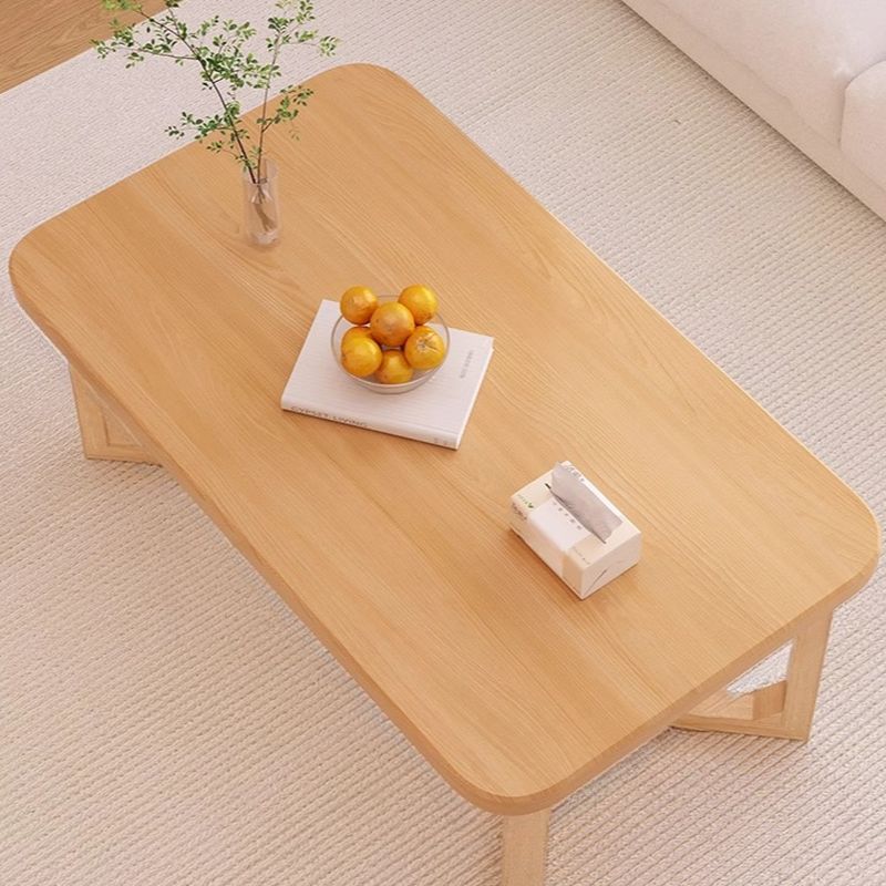 Geometric Figure Dual-base Walnut Wood Board Game Coffee Table