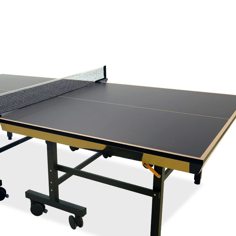 Compact Indoor Timber Ping Pong Table in Ink with Foldable Design