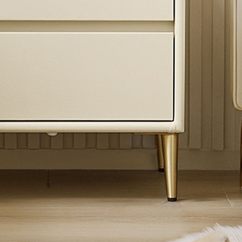 Casual Composite Wood Drawer Storage Nightstand