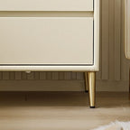 Casual Composite Wood Drawer Storage Nightstand