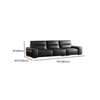 Modish Solid Color Stain Resistant Standard Sofa/Loveseat in Black for 4-seater/3-seater/2