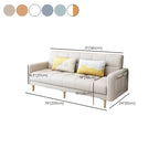 Modern Wood Frame Sofa with Anti Cat Scratch Fabric and Pillow Back
