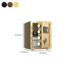 Steel Security Safe with Battery, Lockable with Keys and Shelves