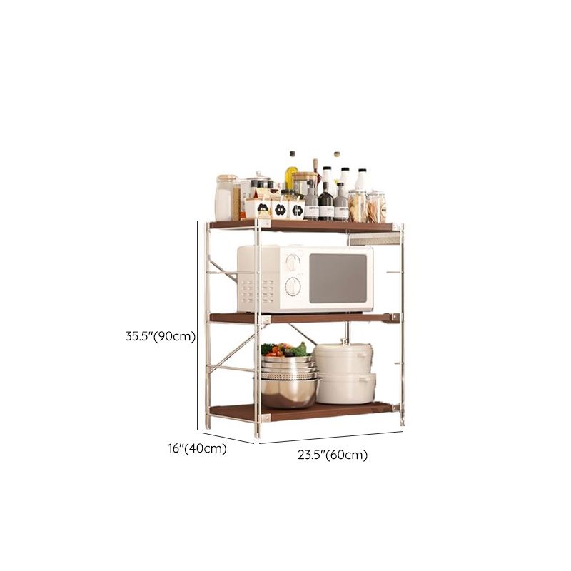 Brown Standard Baker's Rack with Butcher Rack, Rust Resistant