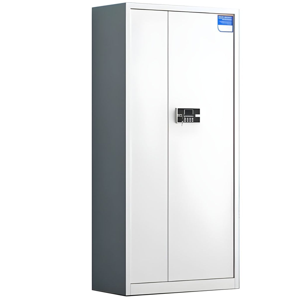 Elegant Modern Steel Filing Cabinet with Lock, Large Size & Adjustable Shelves