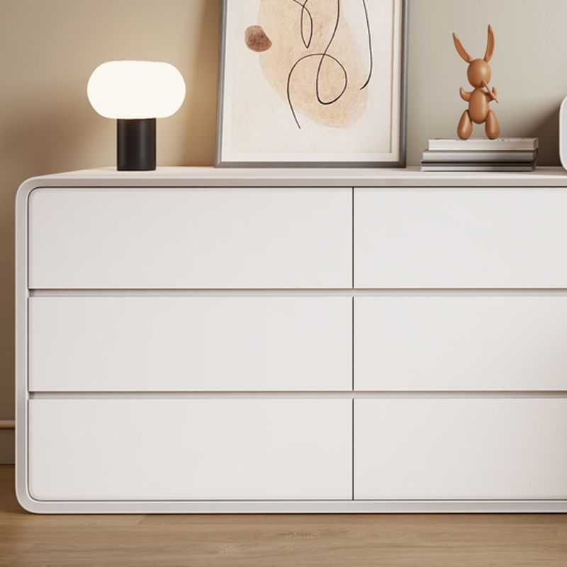 Modish Large Vanity Set with Reclaimed Wood Table Top, White Chair, and 8 Drawers/5 Drawers