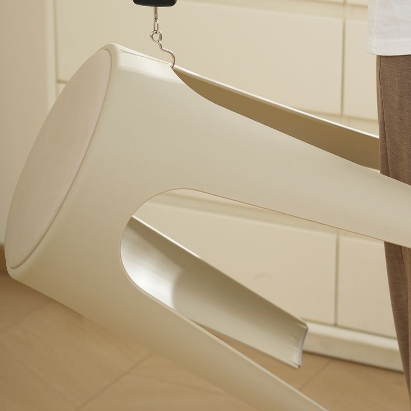 Synthetic Material Backless Stool with Upholstered Seat