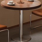 Caramel Simplistic No Seating Eased Edge Assembly Required Solid Wood