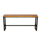 Industrial 1/5/7/9 Pieces Bar Table Set Rectangle Pine Wood Counter Table with High Stools