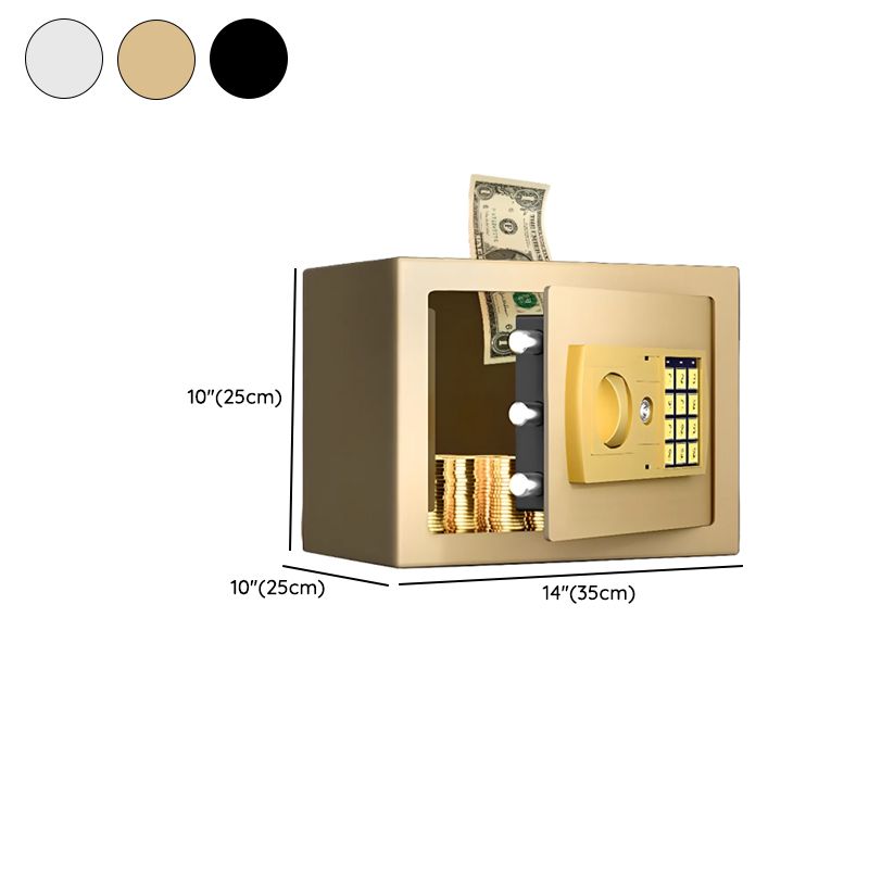Steel Security Safe with Battery, Pry Resistant, Lockable with Keys and Interior Lining