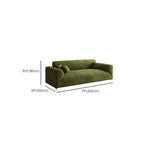 Drawing Room Standard Sofa/Loveseat in Soft-pile Fabric with Sage Upholstery and Armrest