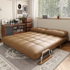 Full XL Size/Twin XL Size/Twin Size Day Bed Futon with Tufted Back and Stockroom